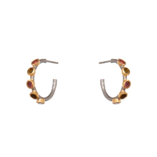 Tourmaline Hoop Earrings