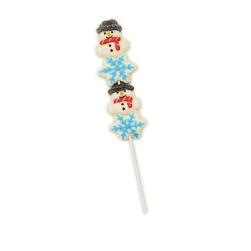 Holiday Stacker Vanilla Marshmallow Lollipop: Snowman