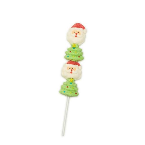 Holiday Stacker Vanilla Marshmallow Lollipop: Santa