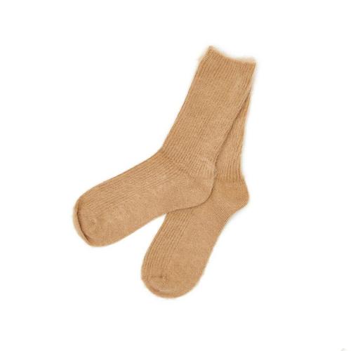 Toasty Toes Socks: Tan