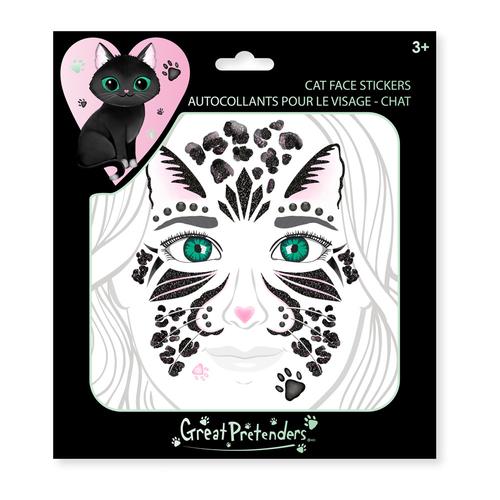 Face Stickers: Black Cat
