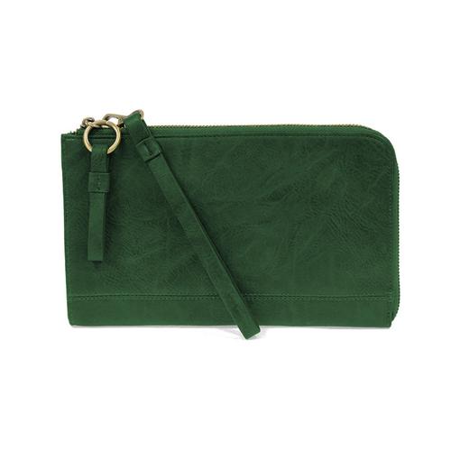 Karina Convertible Wristlet/Wallet: Emerald