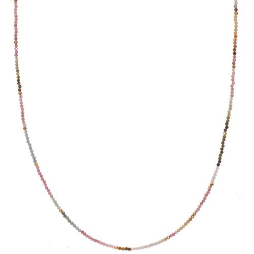 Beaded Necklace: Tourmaline