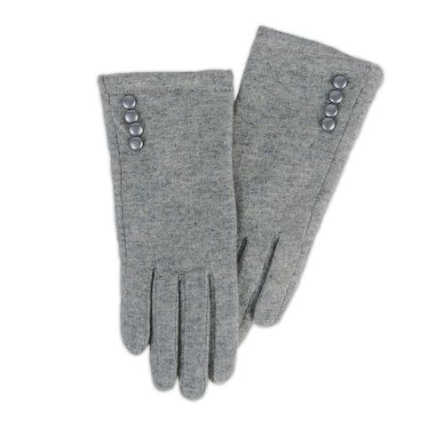 Bristol Wool Gloves: Gray
