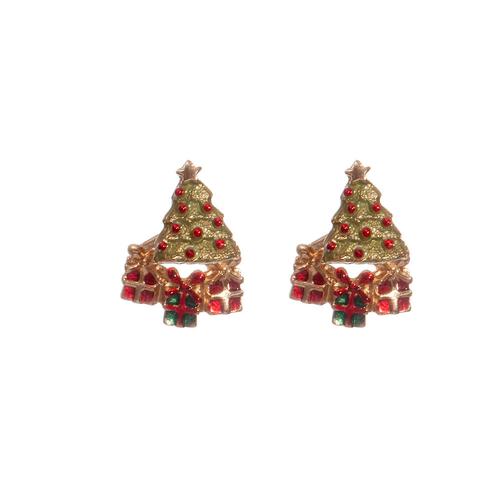 Front-Back Earrings: Christmas Tree