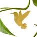 Plant Animal : Brass/Hummingbird