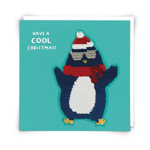 Shine Card: Xmas Penguin