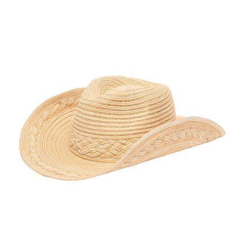Women's Mixed Braid Cowboy Hat : Natural