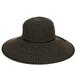  Women's Ribbon Braid Hat : Black