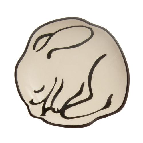 Sleeping Animal Sculpted Dish: Bunny