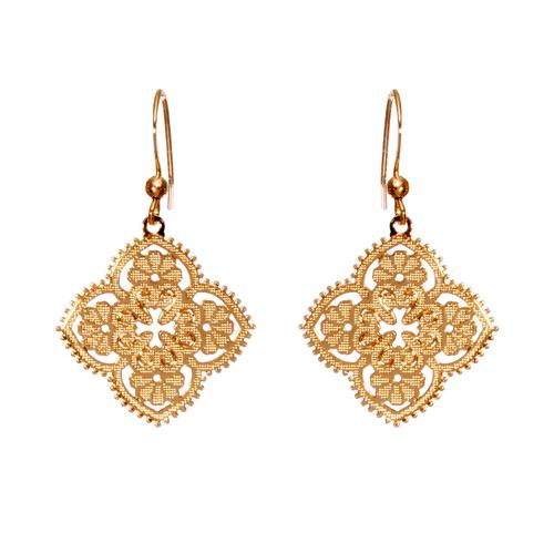 Abiya Earrings: Gold