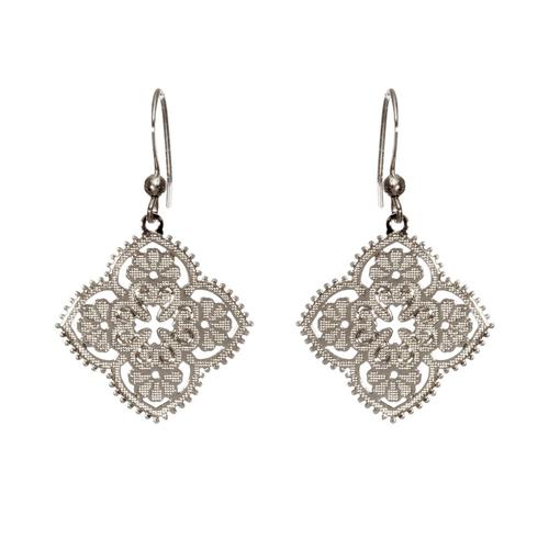 Abiya Earrings: Silver
