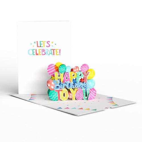 Pop-Up Birthday Card: Let's Celebrate