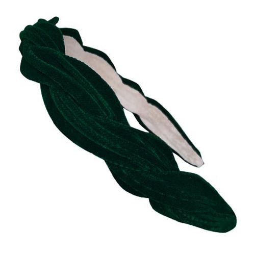 Twisted Fabric Covered Headband: Green