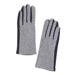  Two- Tone Chic Gloves : Gray