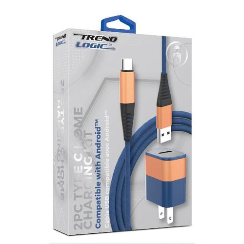 Home Charging Kit: Type C/Blue/Copper