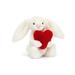  Bashful Red Love Heart Bunny