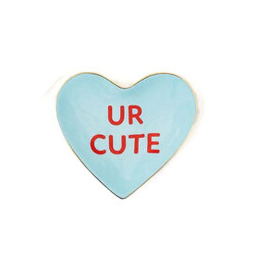 Conversation Heart Trinket Dish: UR Cute