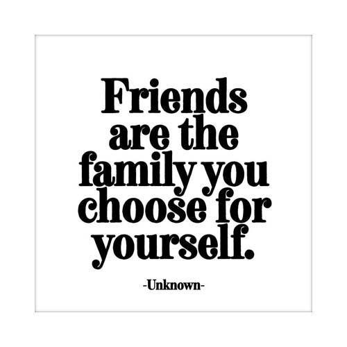 Greeting Card: Friends Are Family
