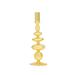  Hand- Blown Glass Tapered Candlestick : Yellow