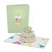  Pop- Up Birthday Card : Sprinkles Birthday Cake