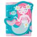  Kids Trifold Wallet : Teal Mermaid
