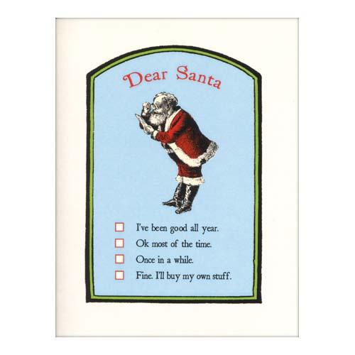 Christmas Card: Dear Santa