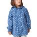  Toddler Printed Raincoat : Droplets (Blue/White)