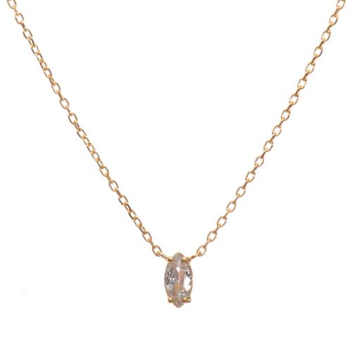 Marquise Necklace: Cubic Zirconia