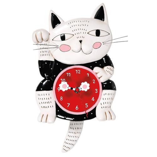 Pendulum Clock: Lucky Cat
