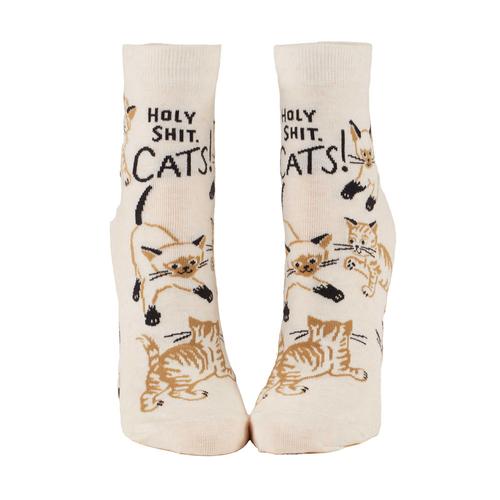 Ankle Socks: Holy Shit. Cats!