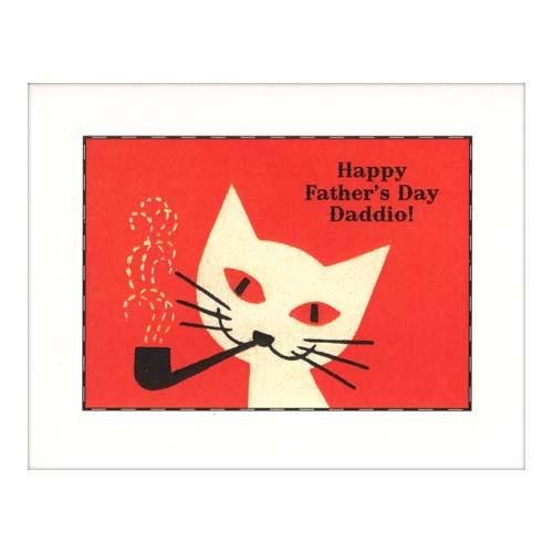 Father's Day Card: Cat w/Pipe