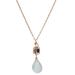  Opal Chalcedony/Hematite Necklace