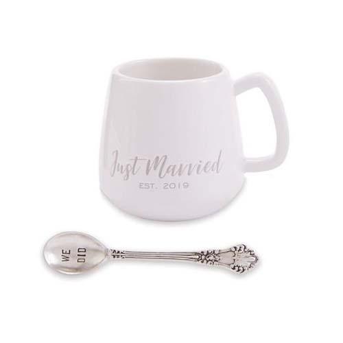 Wedding Mug/Spoon Set: Just Married