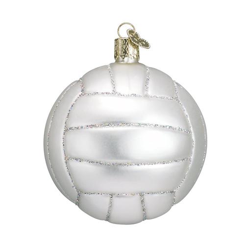 Glass Ornament: Volleyball