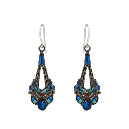 Parisian Mosaic Earrings: Sapphire