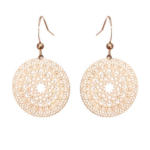 Circle Earrings: Gold