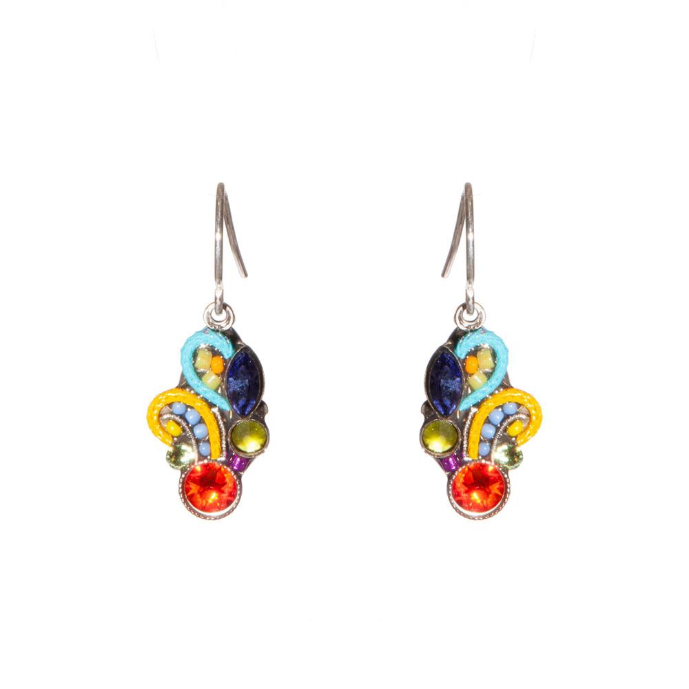  Fleur Mosaic Multicolor Earrings