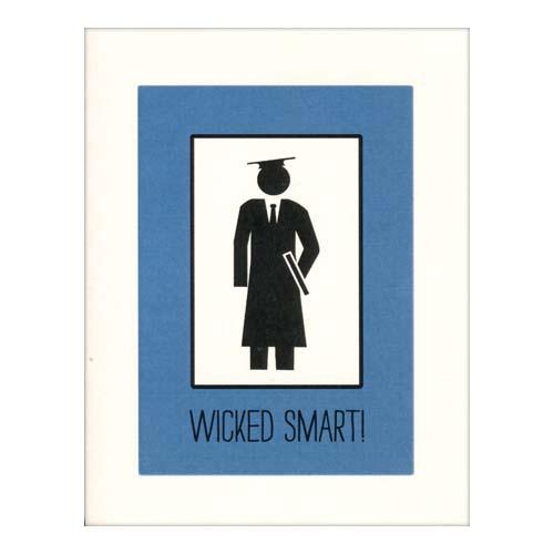 Graduation Card: Wicked Smart! Male