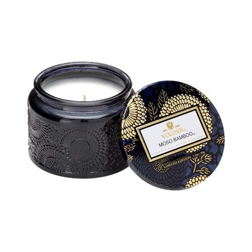 Embossed Jar Candle: Petite/Moso Bamboo
