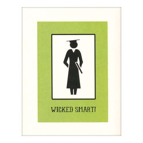 Graduation Card: Wicked Smart Female