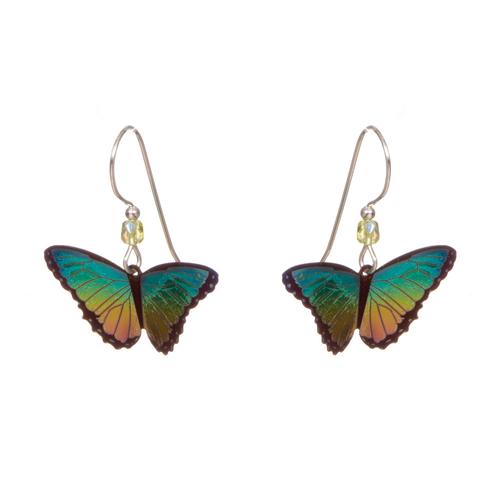 Bindi Butterfly Earrings: Island Green