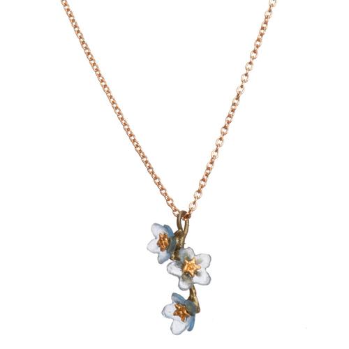 Forget-Me-Not Triple Flower Necklace