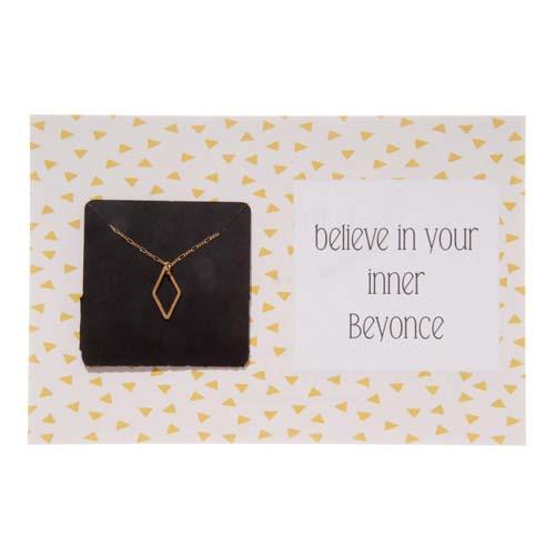 Inner Beyonce Necklace: Gold
