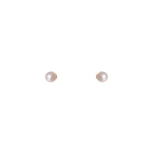 Mini Pearl Post Earrings