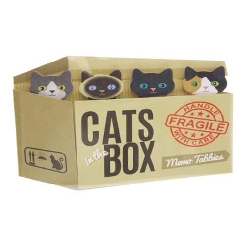 Memo Tab Set: Cats in the Box