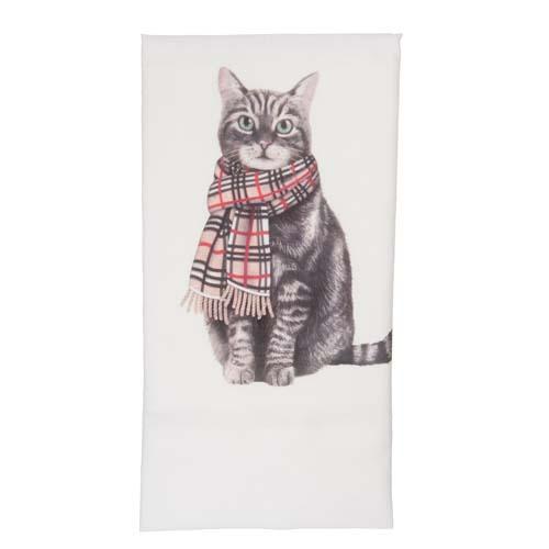 Flour Sack Towel: Cat Burberry Scarf