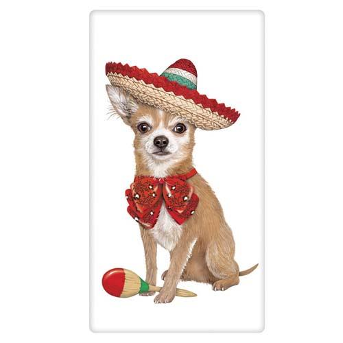 Flour Sack Towel: Chihuahua Sombrero