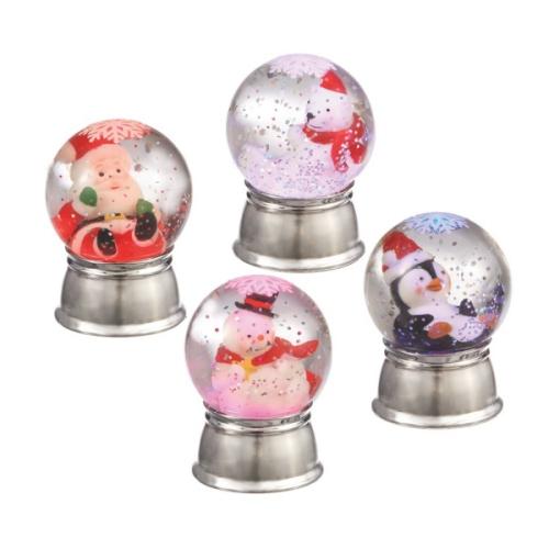 Mini Shimmer Globes with Wobble Characters
