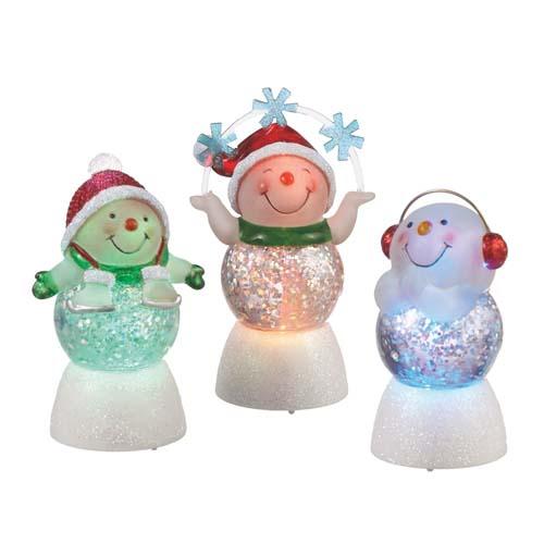 Lighted Mini Shimmer: Snowman